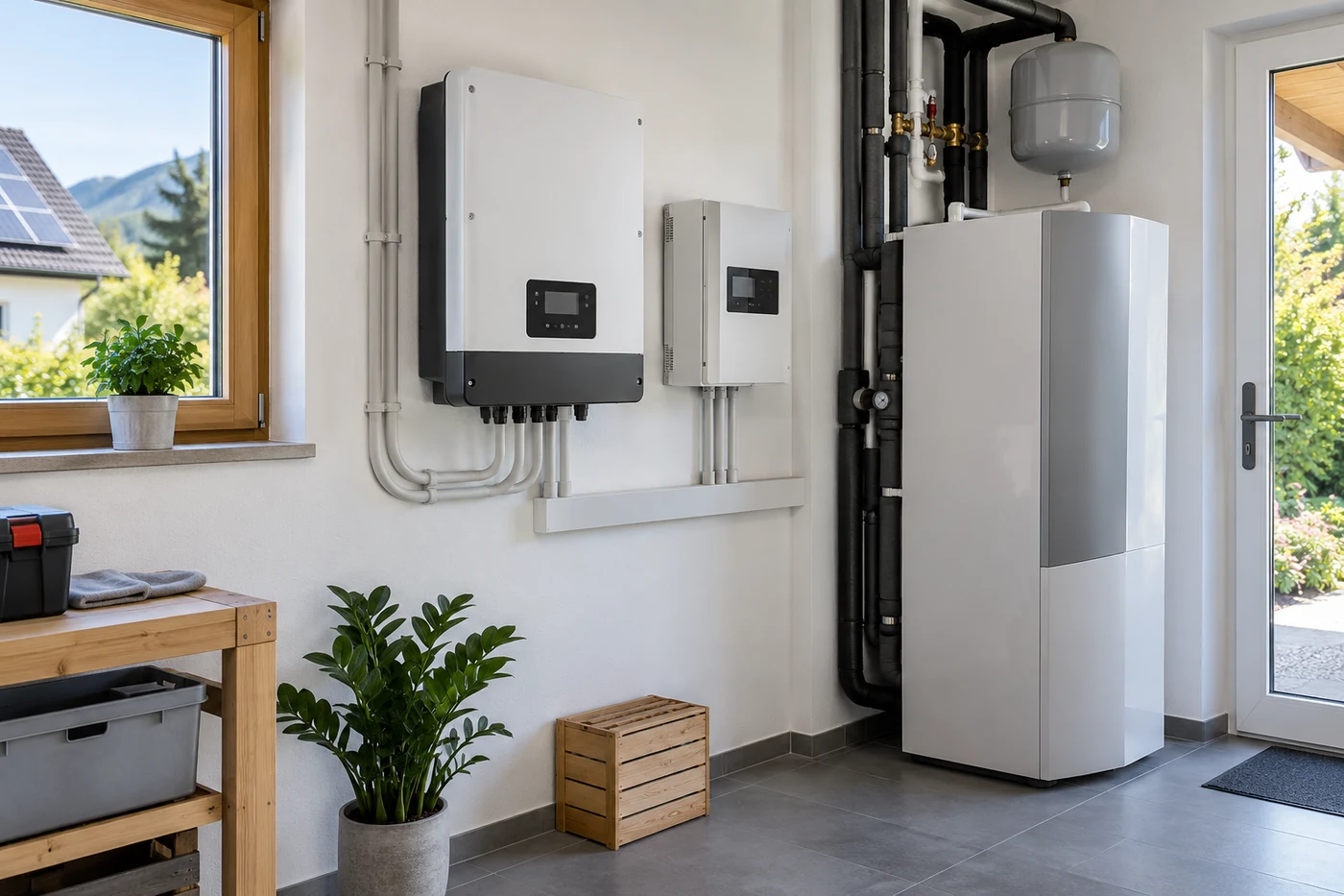Geschlossene Steuergeräte für PV und Wärmepumpe